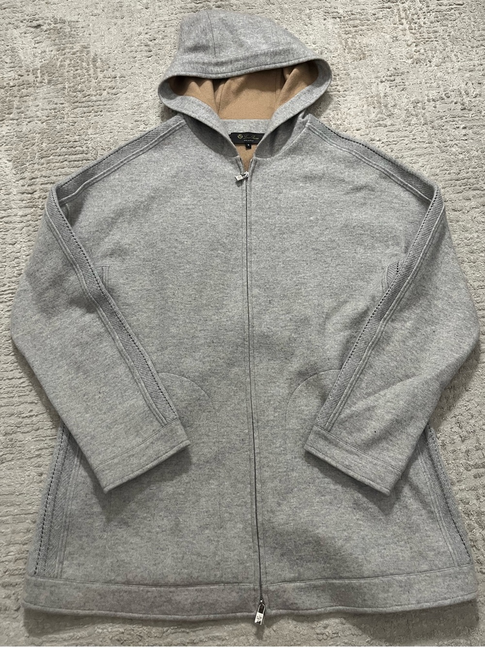 Loro Piana Cashmere Zip up Hooded Sweater